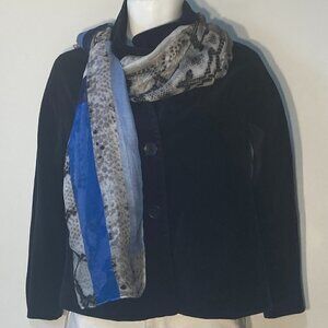 L.I.B. New York NWT long scarf color block animal print ECO Friendly